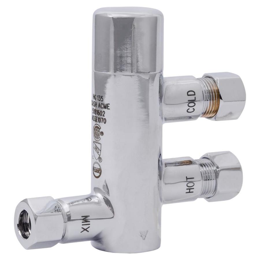 Sharkbite 25686 HG135 3/8-in ID Compression x 3/8-in OD Compression Brass Thermostatic Mixing Valve