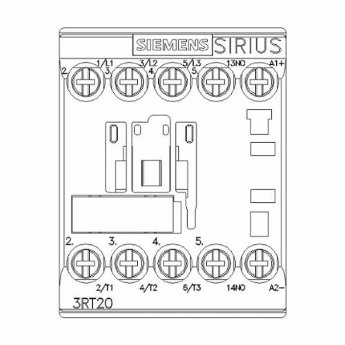 Siemens 3RT20181BB41 3-Phase Power Contactor 24 VDC 16 A 3NO