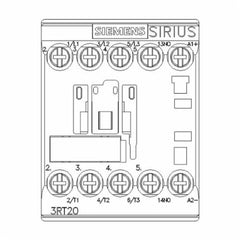 Siemens 3RT20181BB41 3-Phase Power Contactor 24 VDC 16 A 3NO