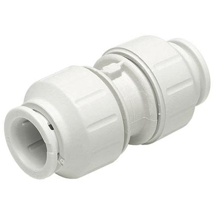 Sharkbite PEI0436 John Guest Speedfit Coupler, 1 in, CTS, Plastic