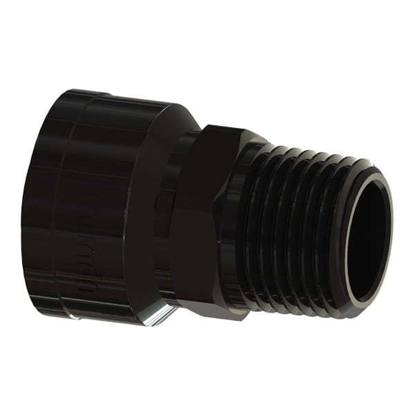 Uponor TF4521010 TotalFit Adapter, 1 in Nominal, Push-to-Connect x MNPT End Style, TF4521010