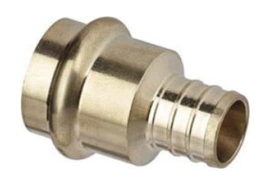 Viega 44355 PureFlow Crimp 5013PZL Transition Coupling, 1/2 x 3/4 in Nominal, Crimp x Press