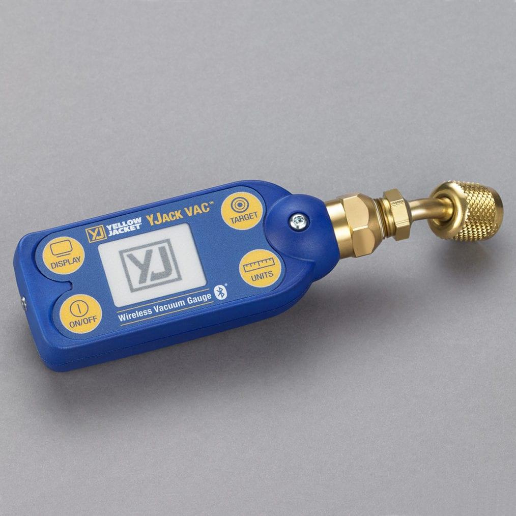 Yellow Jacket 67066 YJACK VAC Wireless Vacuum Gauge 1 to 760000 um Measuring 45 deg x 1/4 in Quick Connect