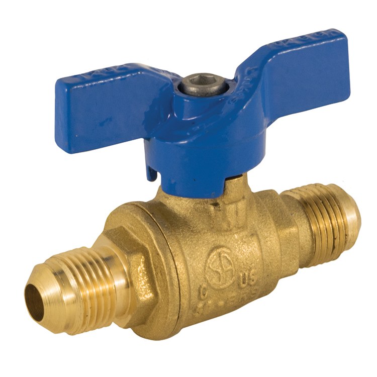 Jomar 101-601 Ball Valve T-204 Brass 1/2 x 3/8 Inch Flare 600WOG