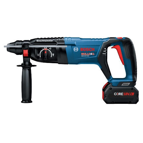 Bosch GBH18V26DK24 18V SDS-Plus Bulldog 1 Rotary Hammer Kit, 8Ah Batteries