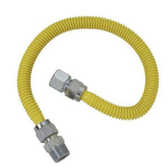 BrassCraft CSSC2J-48 ProCoat 3/4 in. FIP 48 in. Gas Appliance Connector in Yellow