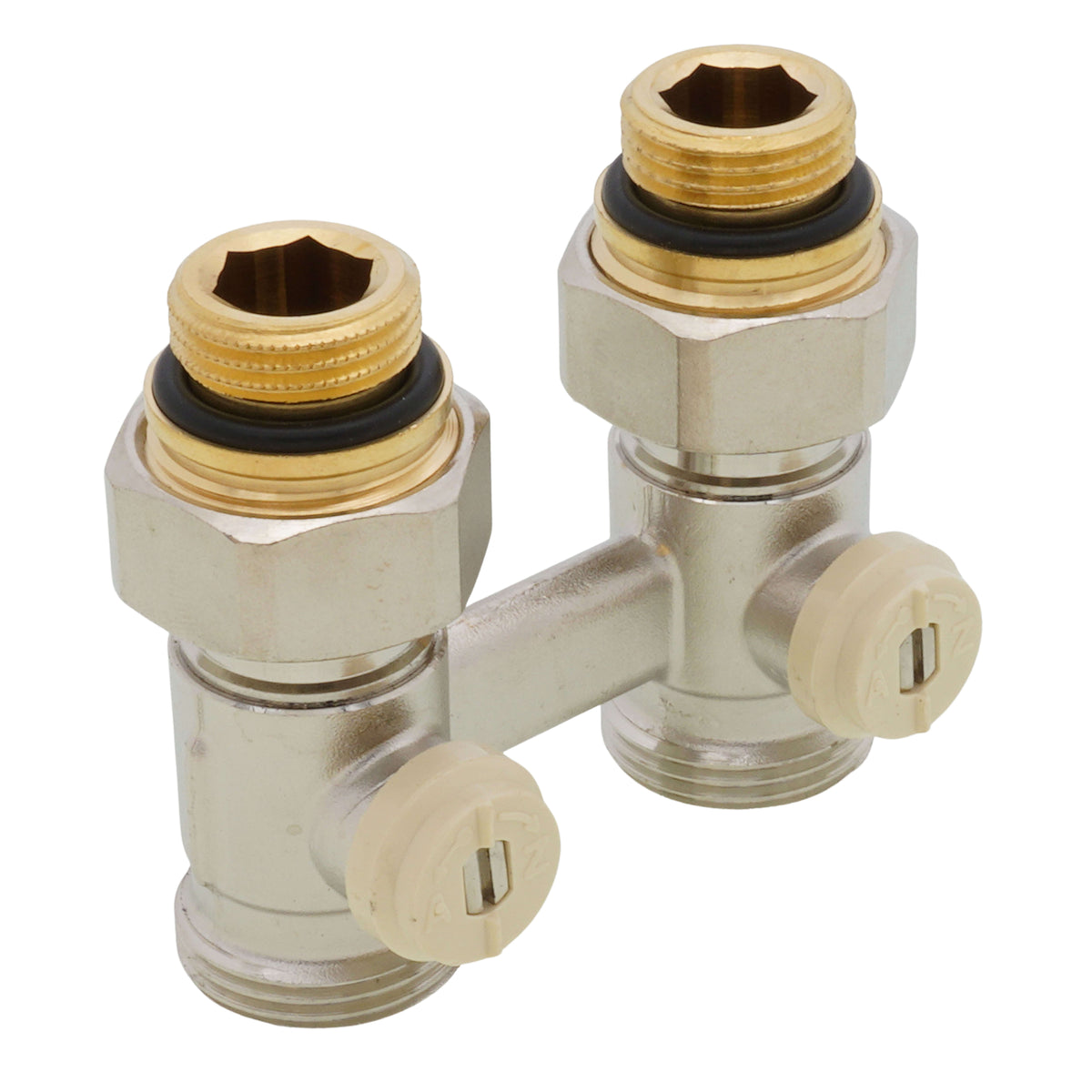 Caleffi 301040 Straight Two-Pipe Valve 1/2M