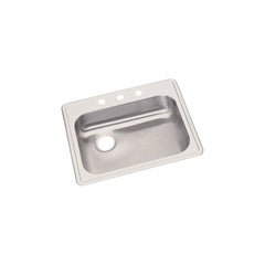 Dayton GE12521L3 Dayton 25 x 21-1/4 in. 3 Hole Stainless Steel Single Bowl Drop-in Sink