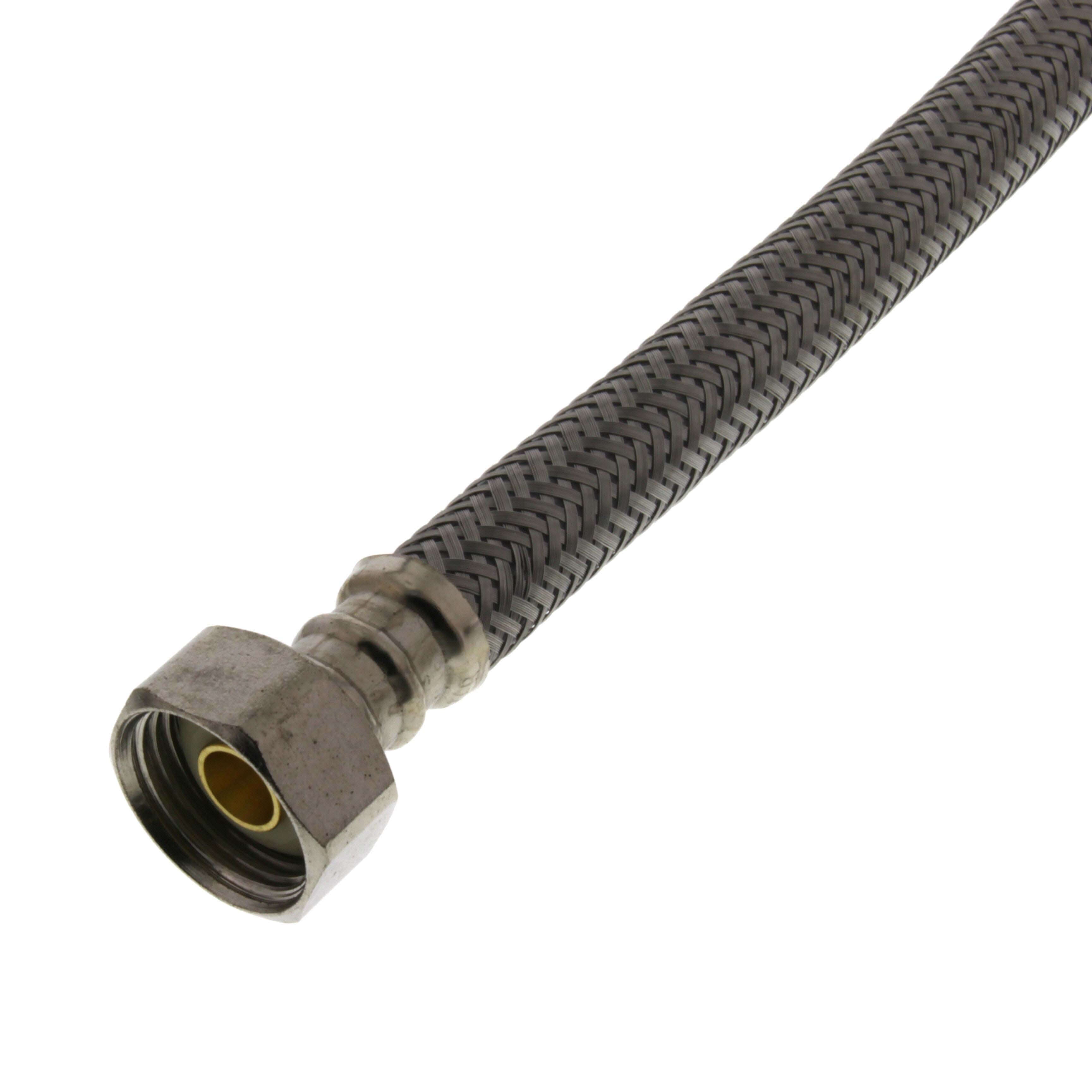 Fluidmaster PRO4F12 1/2 x 12 in. Braided Stainless Toilet Flexible Water Connector