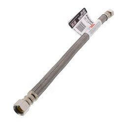 Fluidmaster PRO6F12 Pro Series 3/8 x 12 in. Braided Stainless Sink Flexible Water Connector