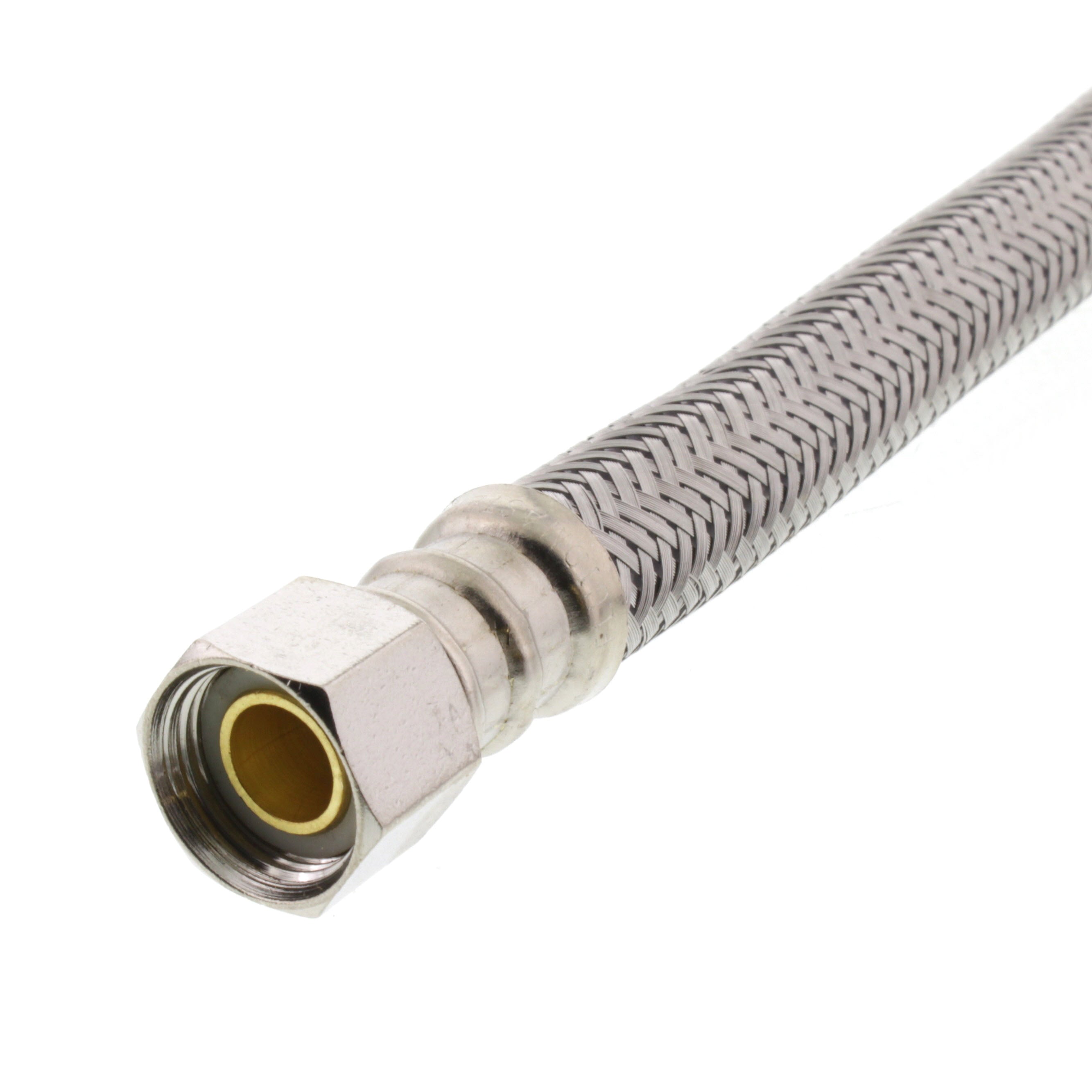 Fluidmaster PRO6F12 Pro Series 3/8 x 12 in. Braided Stainless Sink Flexible Water Connector