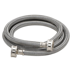 Fluidmaster B9WM72 3/4 in. x 6 ft. Braided Stainless Washing Machine Flexible Water Connector