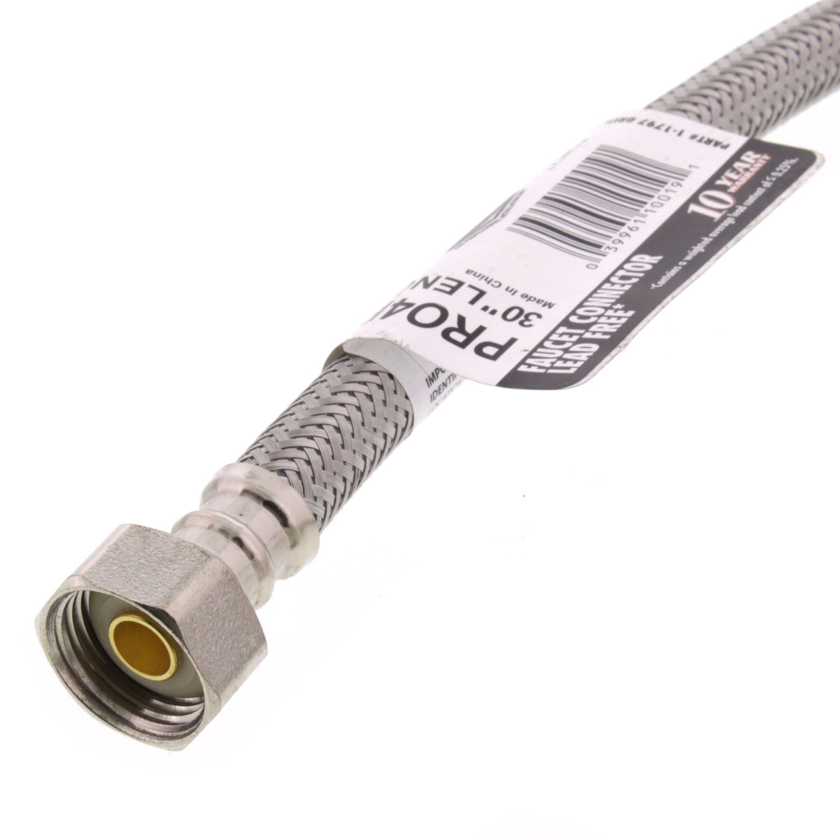 Fluidmaster PRO4F30 1/2 x 30 in. Braided Stainless Sink Flexible Water Connector