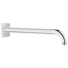 GROHE 27489000 Rainshower 12 in. Wall Arm with Square Flange in Polished Chrome