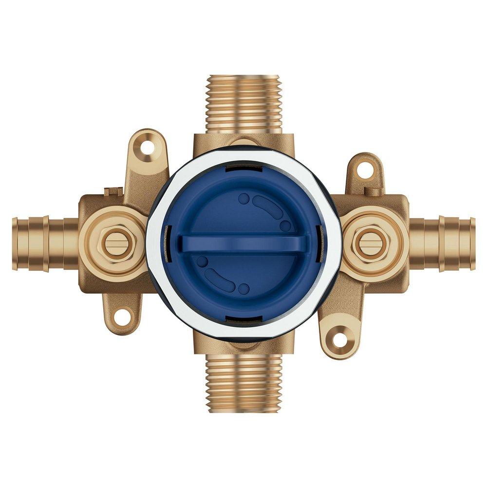 GROHE 35112000 Grohsafe 1/2 in. Cold Expansion PEX Connection Pressure Balancing Valve with Stops