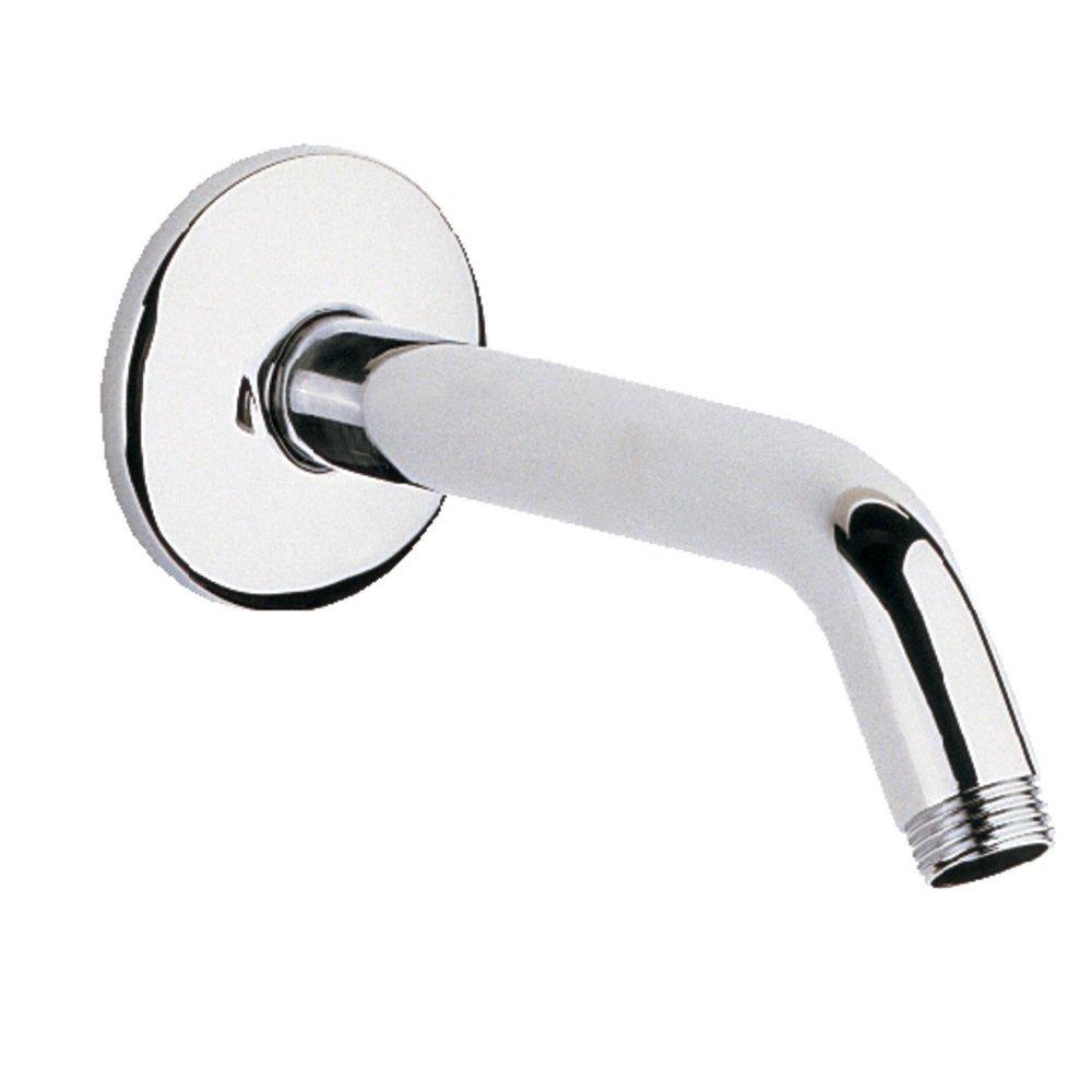 GROHE 27412000 Relexa Tubular Shower Arm with Flange Polished Chrome