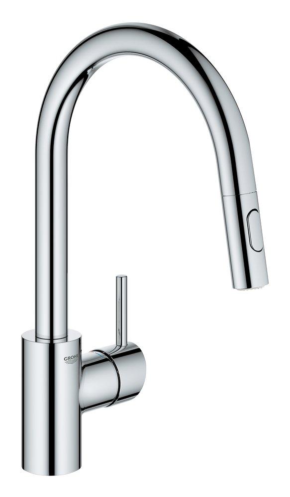 GROHE 32665003 Concetto Single Handle Pull Down Kitchen Faucet Dual Spray 1.75 GPM