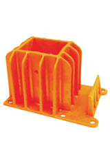 Guardian Fall Protection 15188 Angel Guardrail Boot, High Strength Plastic, Orange