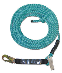 Guardian Fall Protection 1340 Rope 50Ft 5/8In with Snap Hook End