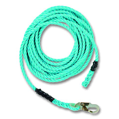 Guardian Fall Protection 1340 Rope 50Ft 5/8In with Snap Hook End