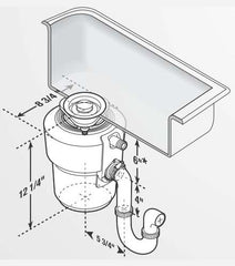 InSinkErator 77609 Evolution Pro 750 - 3/4 HP - Continuous Feed Garbage Disposal