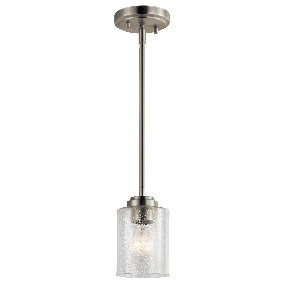 Kichler 44032NI Winslow 75W 1-Light Medium E-26 Incandescent Mini Pendant