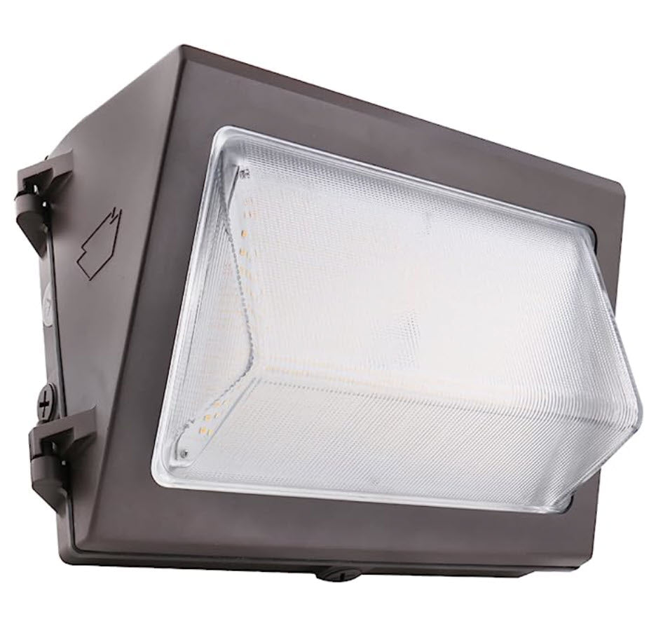 Keystone Technologies KT-WPLED80-M1-8CSB-VDIM Wallpack, LED Lamp, 80 W Fixture, 120 to 277 V, Bronze Housing