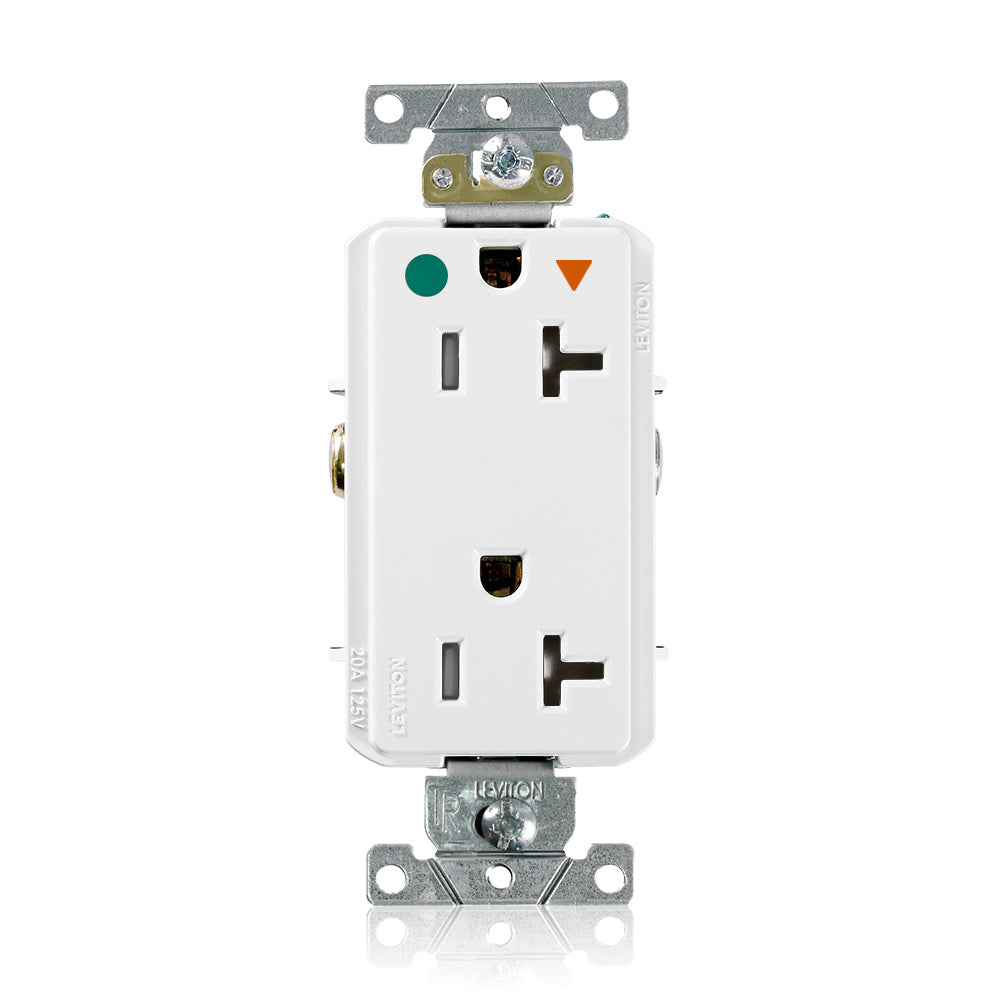 Leviton DT830-IGW Decora Plus Duplex Receptacle 20A 125V NEMA 5-20R