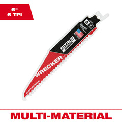 Milwaukee 48-00-5271 The WRECKER with NITRUS CARBIDE 6 LENGTH 1PK