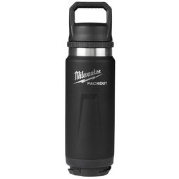 Milwaukee Tool 48-22-8396B Tumbler Insulated Bottle Packout 24oz with Chug Lid Black