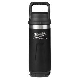 Milwaukee Tool 48-22-8382B Tumbler Insulated Bottle Packout 18oz with Chug Lid Black