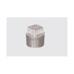 Mueller 511-804 Malleable Iron Plug 3/4 Thread 150# Galvanized Square Head Cored