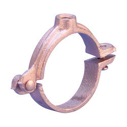 nVent CADDY 4560100CP 456 Malleable Split Ring Hanger for Copper Tube 1 Copper Tube 1 1/8 OD 3/8 Rod