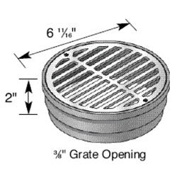 NDS 918B Satin Brass Grate for Spee-D Basin 8/PK