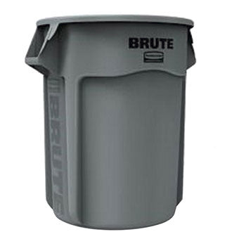 Rubbermaid FG265500GRAYCAN Brute 55 Gal. Gray Trash Can