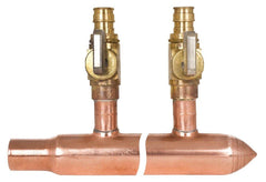 Sioux Chief 672WV0630 PowerPex BranchMaster Copper Male Sweat x Spin Closed 3/4 in. 6 Outlet Valve Manifold