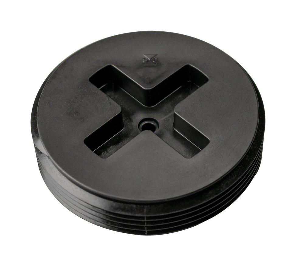 Sioux Chief 879-030 878 Series 3 in. MPT Glass Fiber Reinforced Polypropylene Countersunk Cleanout Plug in Black