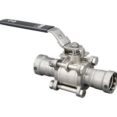 Viega 28503 MegaPress 3-Piece Ball Valve, 1-1/4 in Nominal, Press End Style