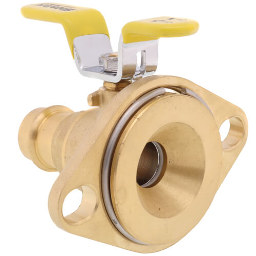 Webstone H-81405WHV 1-1/4 Press High Velocity Full Port Forged Brass Uni-Flange Isolator Flange w/ Rotating Flange Lead-Free