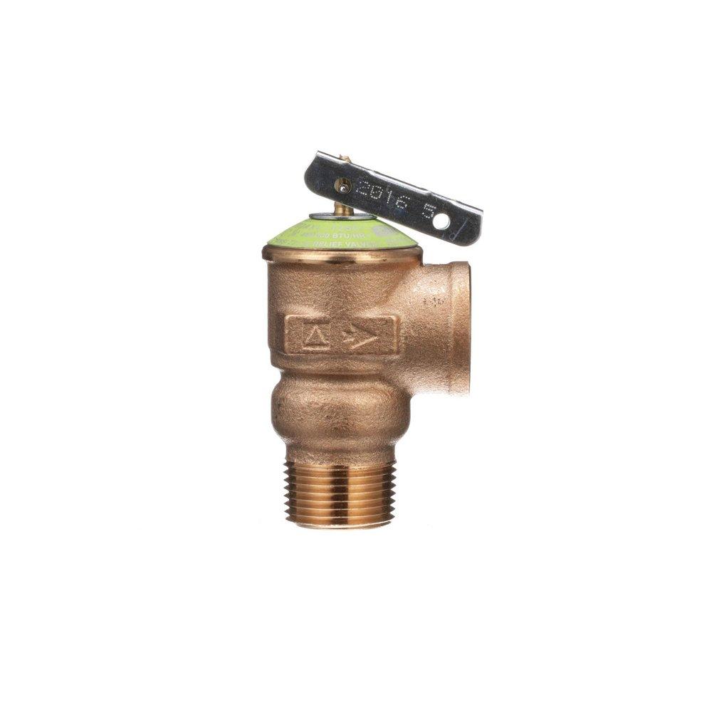 Zurn P1000AXL 3/4 in. Cast Brass-Bronze-Stainless Steel-Silicone MNPT x FNPT 125# Relief Valve