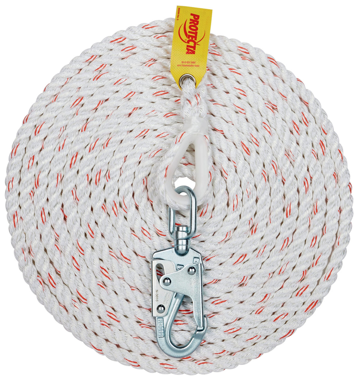 Protecta 1299998 Protecta Pro Rope Lifeline with Snap Hook 100 Ft. (30 M) 2301299998