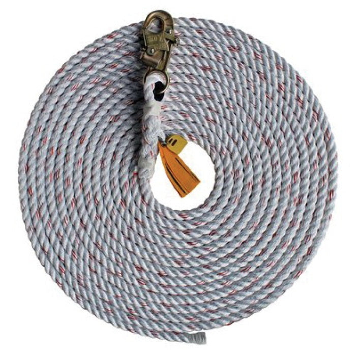 3M 1202844 DBI-SALA Fall Protection 310 lb Vertical Rope Lifeline 100 ft