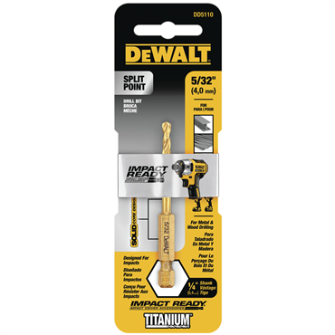 DeWalt DD5110 Drill Bit Titanium IR 5/32 IN