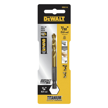 DeWalt DD5114 7/32 Titanium Ir Drill Bit