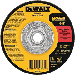 DeWalt DW8062H HP Mini Hub Cutting Wheel 4-1/2 x .045 x 5/8-11