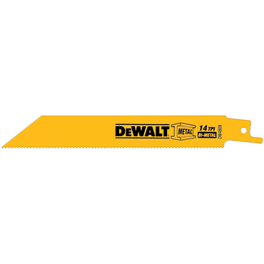 DeWalt DW4808B25 Metal Cutting Reciprocating Saw Blades 6 in 14 TPI