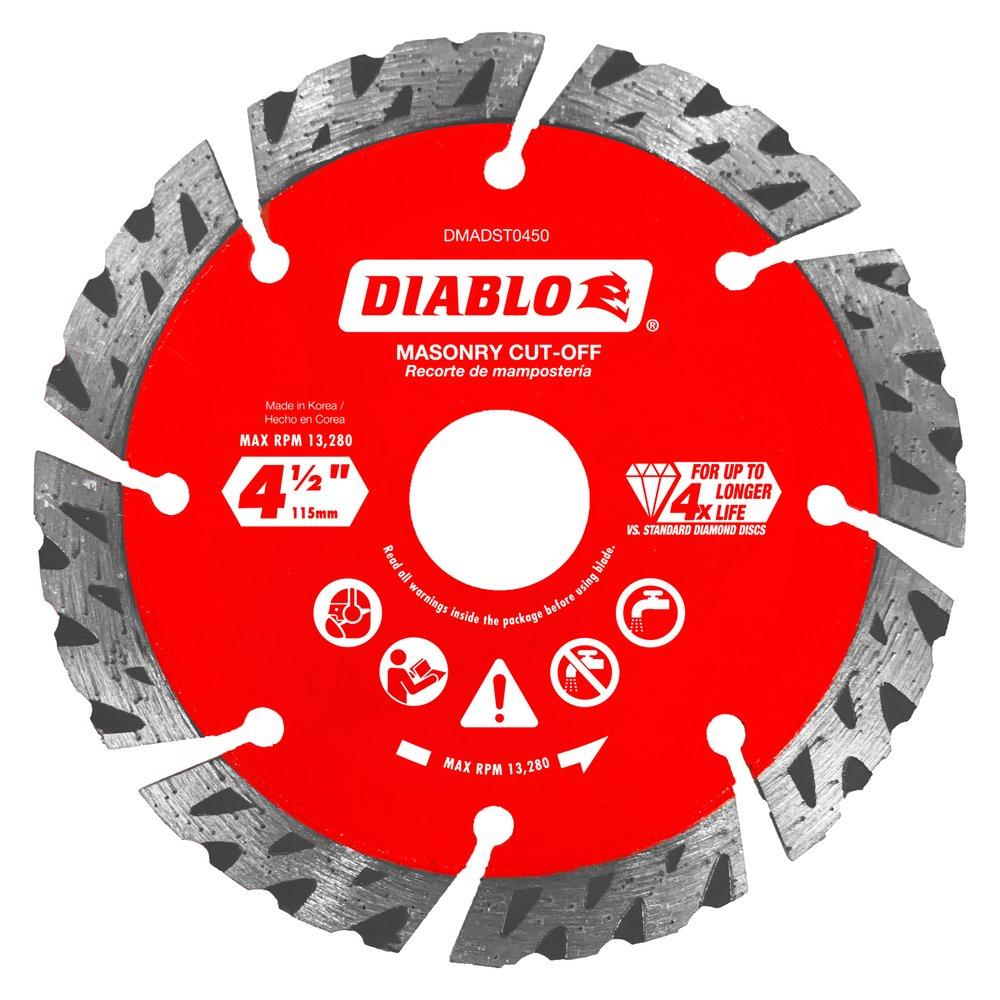 Diablo DMADST0450 4-1/2 in. Diamond Segmented Turbo Cut-Off Disc