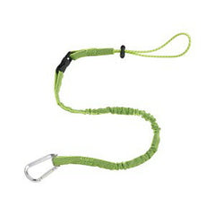 Ergodyne 19065 Squids 3102 5 lb. High-Visibility Lime Nylon Detachable Single Carabiner Tool Lanyard