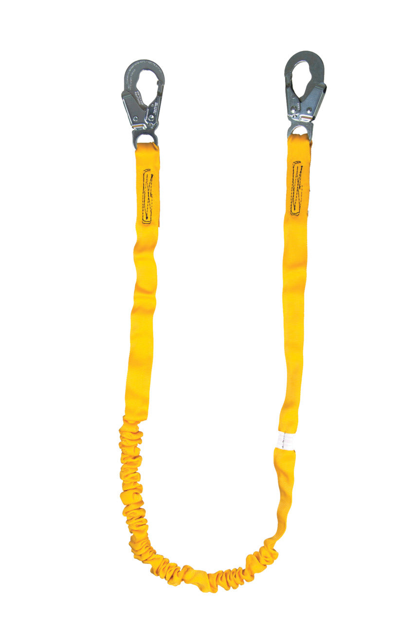 Guardian Fall Protection 11202 6 ft. Twin Leg Shock Absorbing Lanyard with Snap Hooks