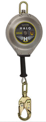 Guardian Fall Protection 10910 Halo Cable SRL Self-Retracting Lifeline With Snap Hook, Swivel Top and Carabiner, 130 to 310 lb Load